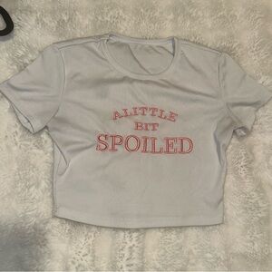 “A Little Bit Spoiled” Crop Top
